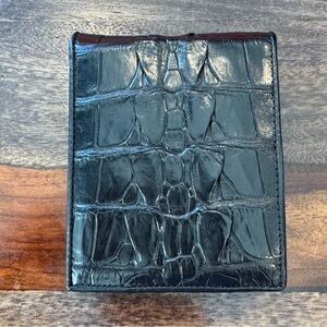 Bi-Fold Authentic Crocodile Leather Wallet